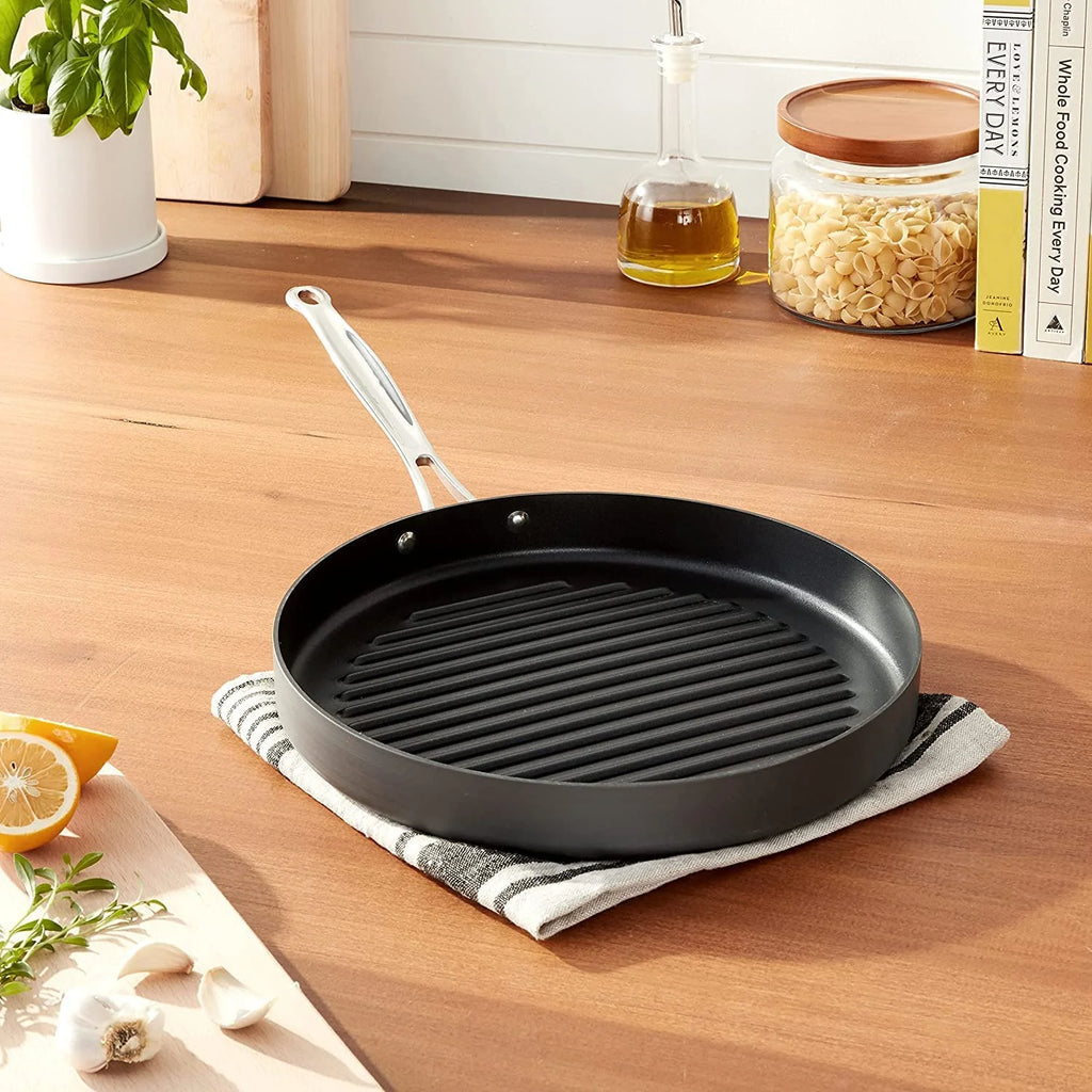 12-Inch Nonstick Hard-Anodized Round Grill Pan K73440