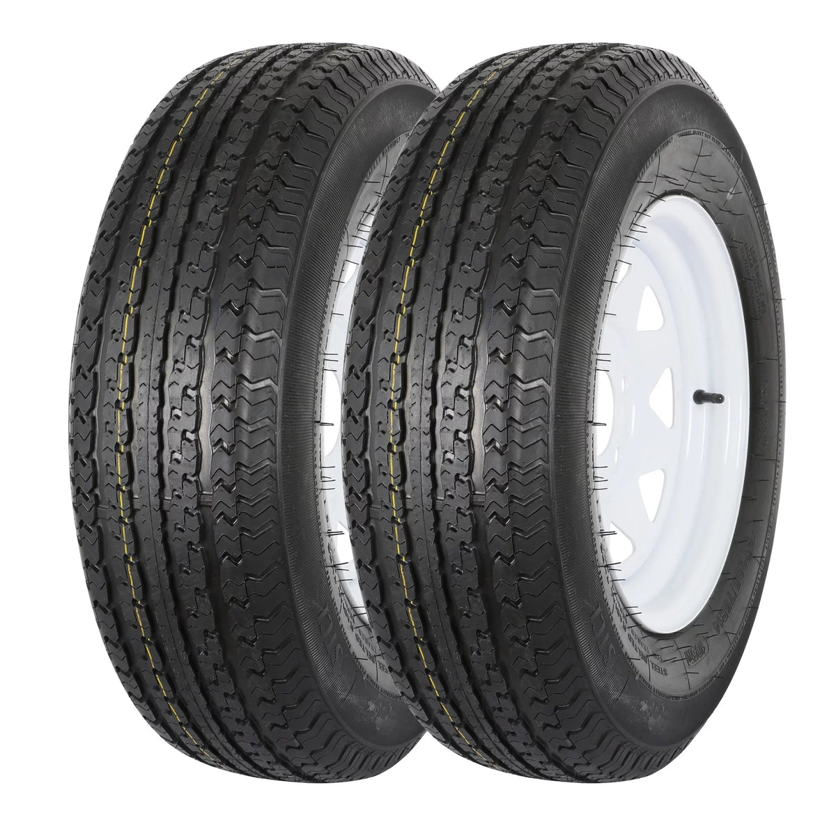 ST205/75R14 8-Ply Trailer Tire with Rim Set of 2 V492464