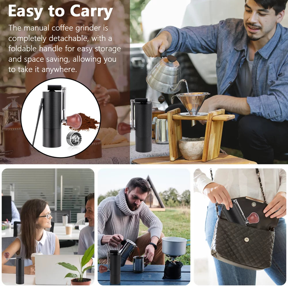 Portable Stainless Steel Burr Coffee Grinder Y890814