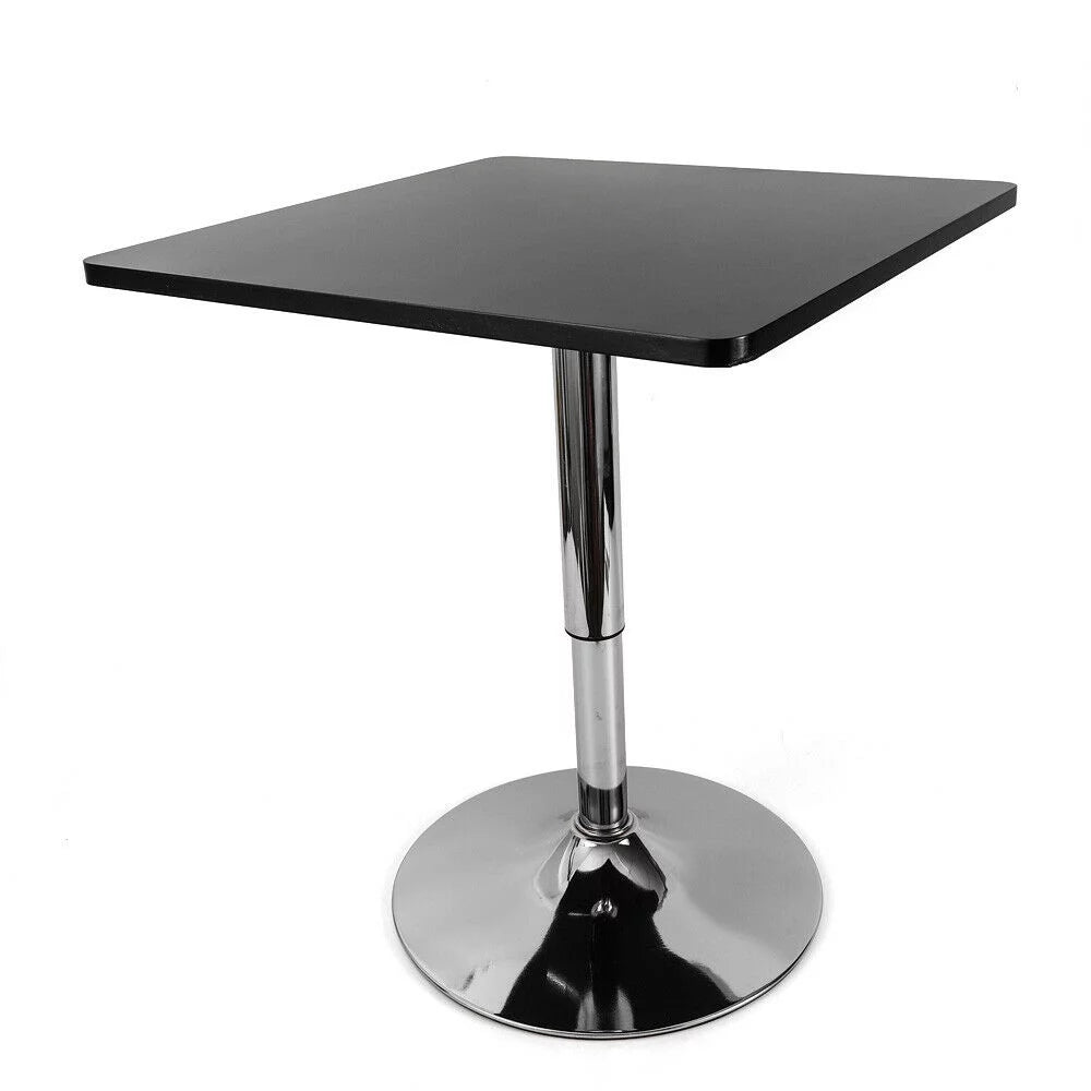 Adjustable Height 360 Rotatable Square Bar Table Black M3077