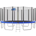 16FT Trampoline with Enclosure, Ladder, Basketball Hoop X1262