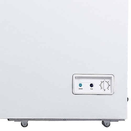 White Chest Deep Freezer with Storage Basket U6333