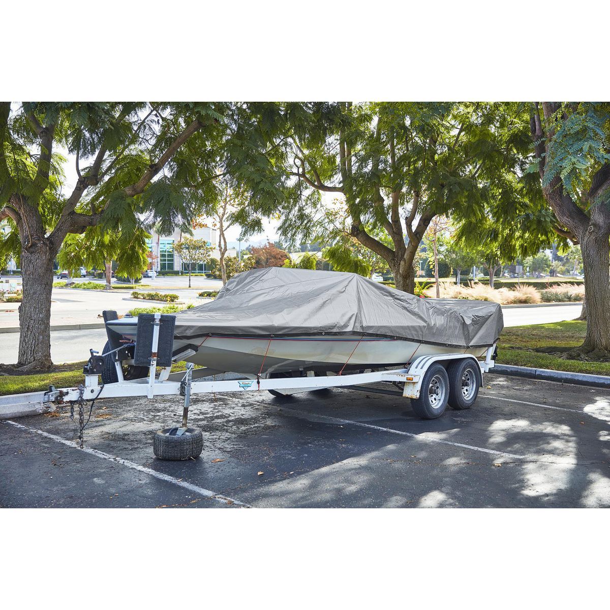 20 ft. x 30 ft. Silver and Black Weather-Resistant Tarp Z72796