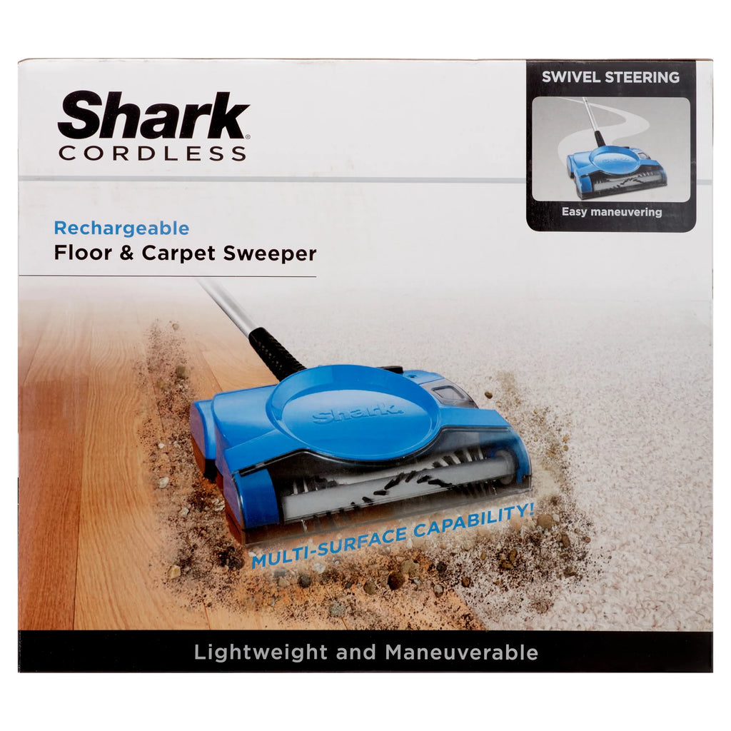 Lightweight 10 Inch Cordless Rechargeable Floor and Carpet Sweeper X8132
