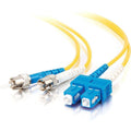 15m SC Duplex Singlemode Fiber Optic Cable Yellow A1944