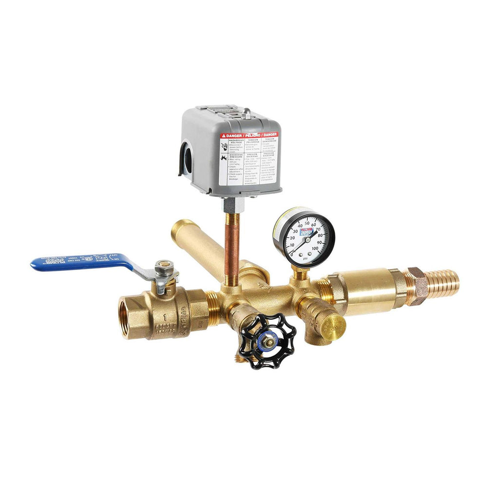 Pressure Tank Installation Kit with 1′ Brass Union Tank Tee U949