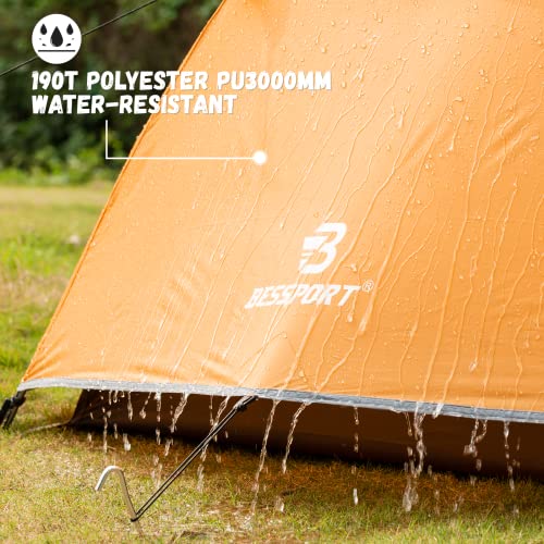 Lightweight Backpacking Tent for 2-3 Person, Waterproof Windproof Double Layer C332