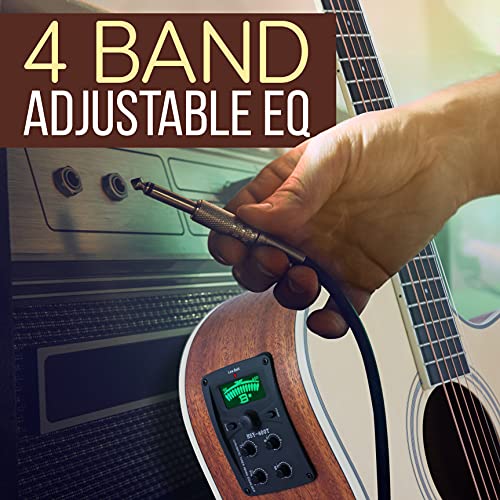 4/4 Full Size Acoustic-Electric Guitar Kit with 4-Band EQ, Spruce Mahogany E26856