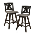 Black Sand-Through Swivel Counter Stool Z839350