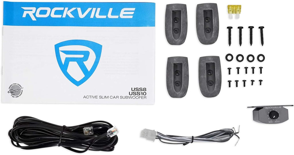 10" 800w Slim Under-Seat Active Powered Car Subwoofer M89059