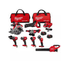 18V Lithium-Ion Brushless Cordless Combo Kit with 5.0 Ah Batteries 7-Tool & Cordless Blower R457