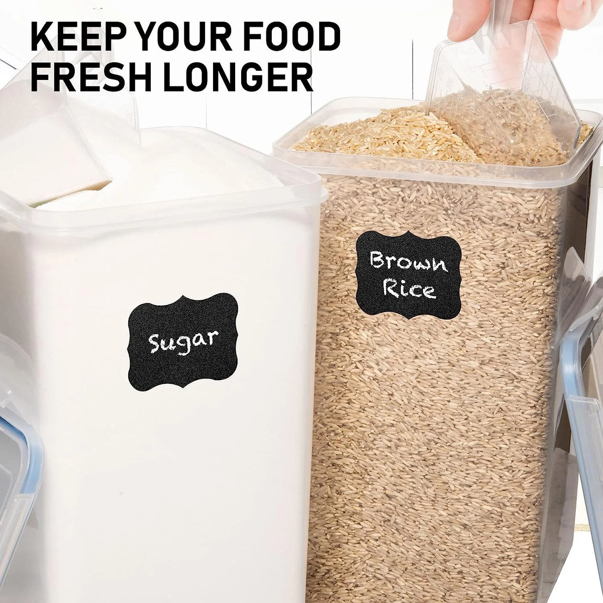 8.5L/287Oz Extra Large Airtight Food Storage Containers, 2 PACK with Lids N18307