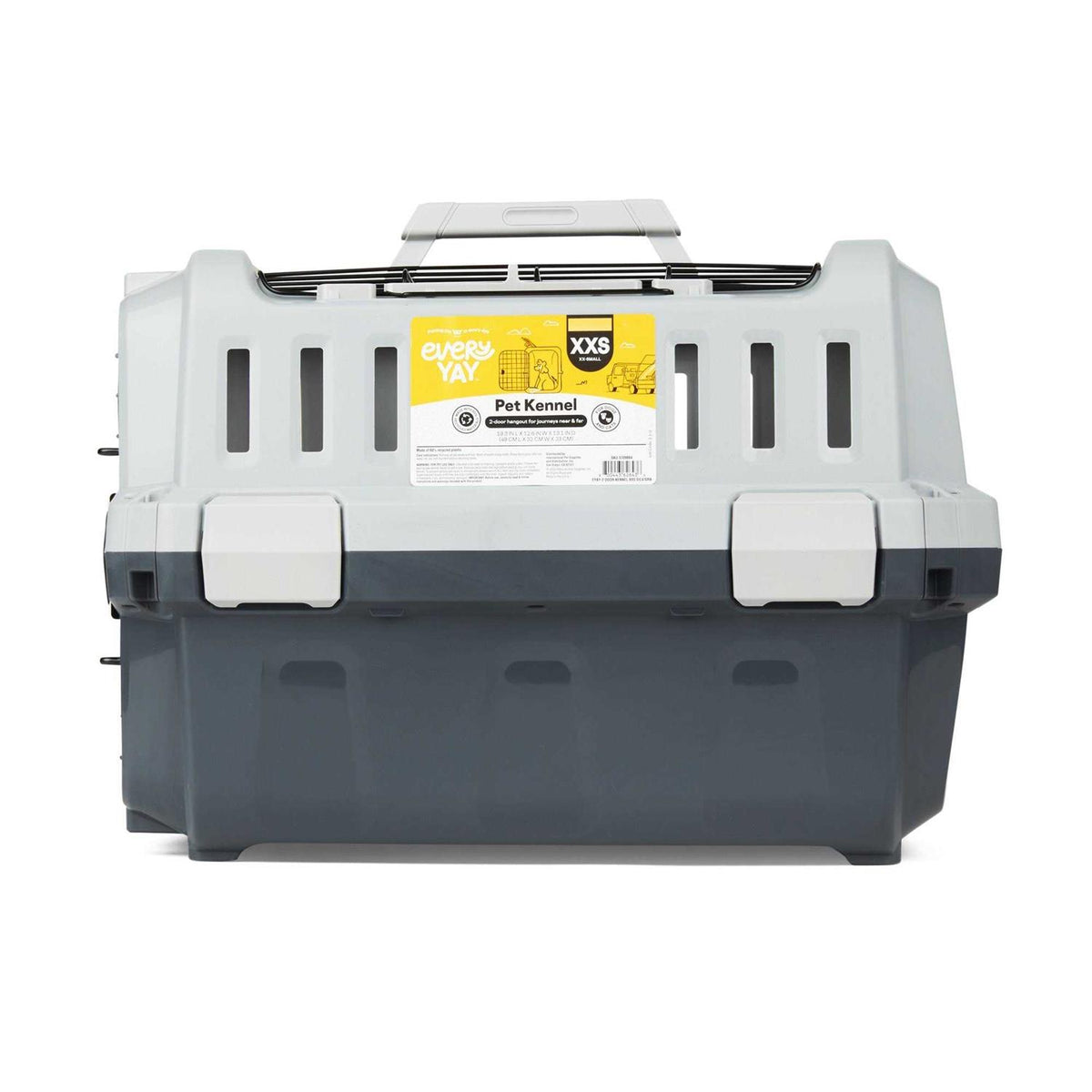 Grey 2-Door Pet Kennel Z699486