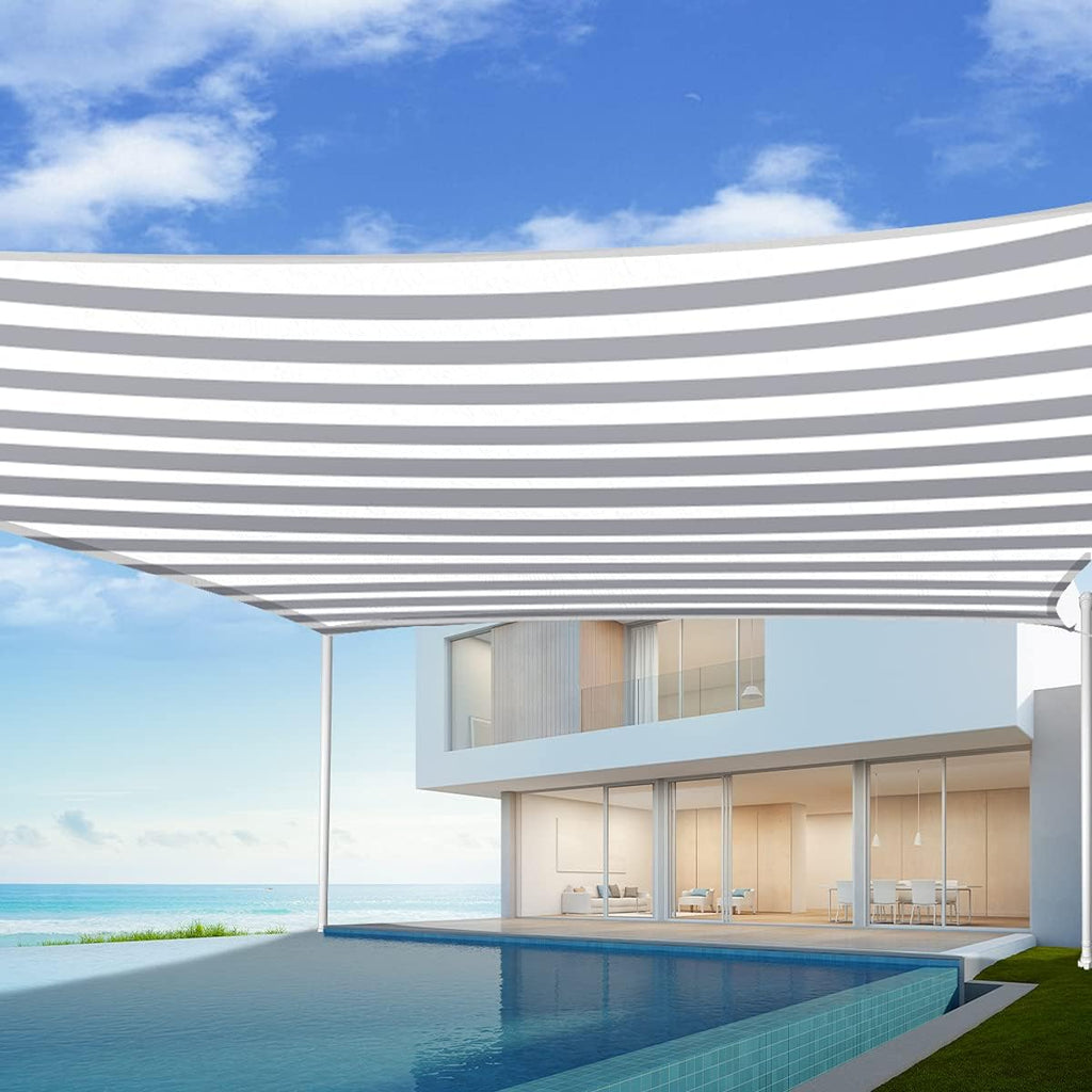 24x24 Ft 185G HDPE Square Sun Shade Sail Canopy T92285