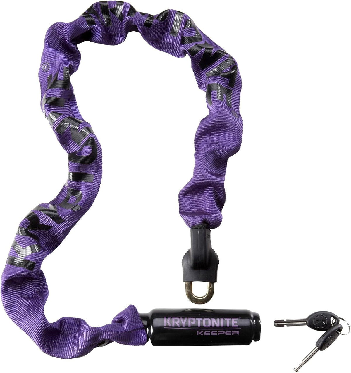 Gray Integrated Bicycle Lock Chain, 33.5-Inch, Pack of 2 W98549