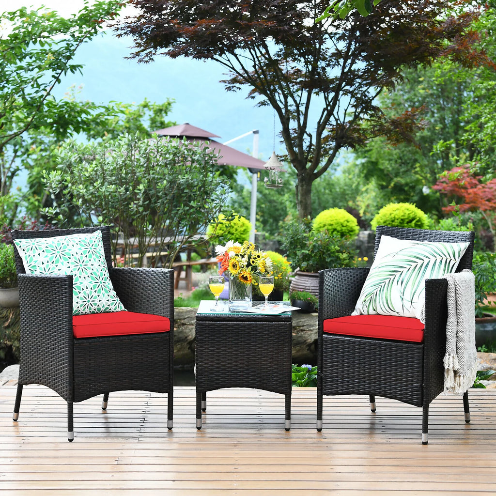 3 PCS Rattan Wicker Furniture Set G512056
