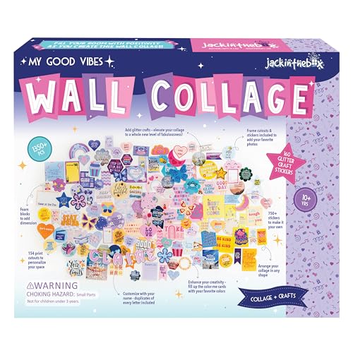 DIY Wall Collage Kit with Glitter Crafts, 1350 PCS S11489