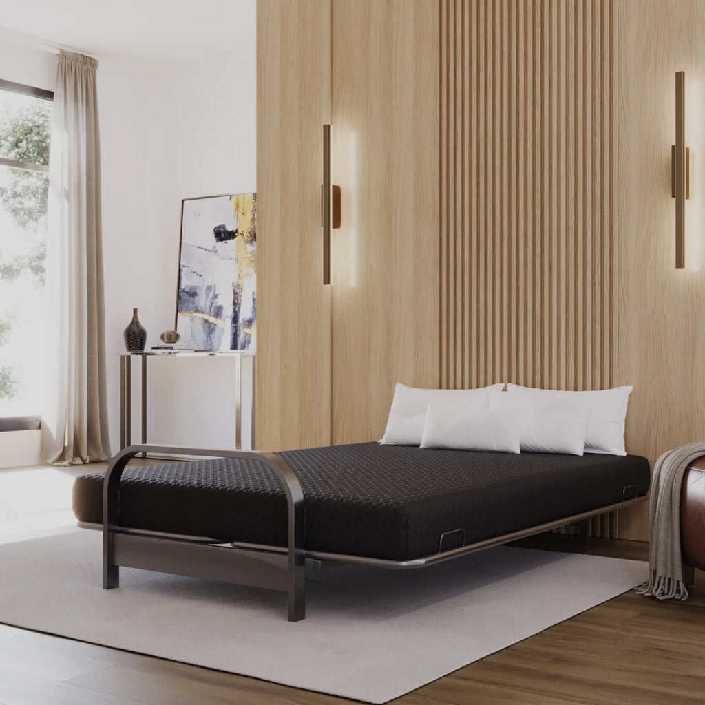 Memory Foam Futon Sofa Bed Mattress Full Size Midnight Black P76744