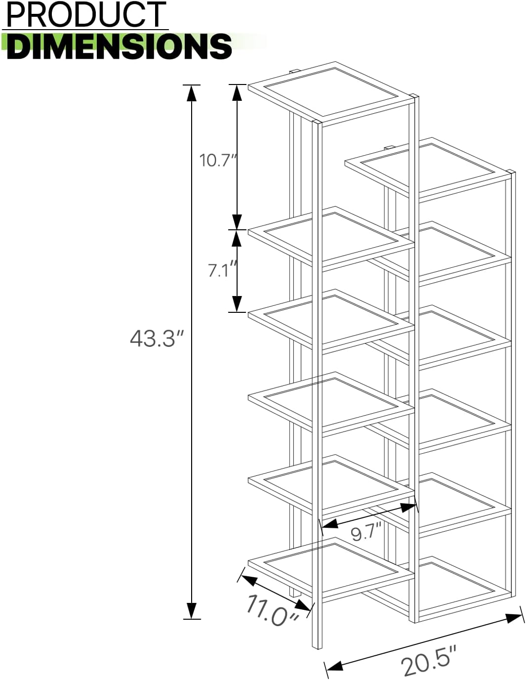 Bamboo 12-Tier Vertical Double Row Shoe Rack (Natural) R5721
