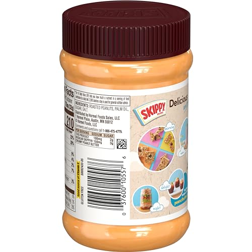 Natural Creamy Reduced Sugar and Sodium Peanut Butter, 15 Ounce (Pack of 12) O162