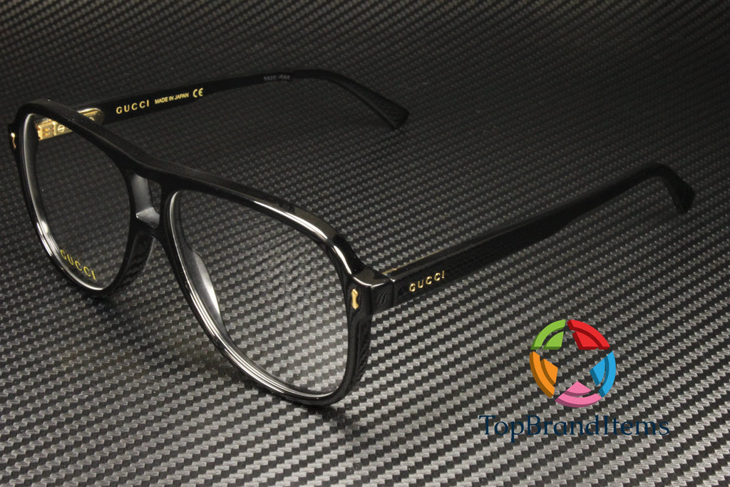 Black 57 mm Men's Eyeglasses M1517