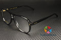 Black 57 mm Men's Eyeglasses M1517