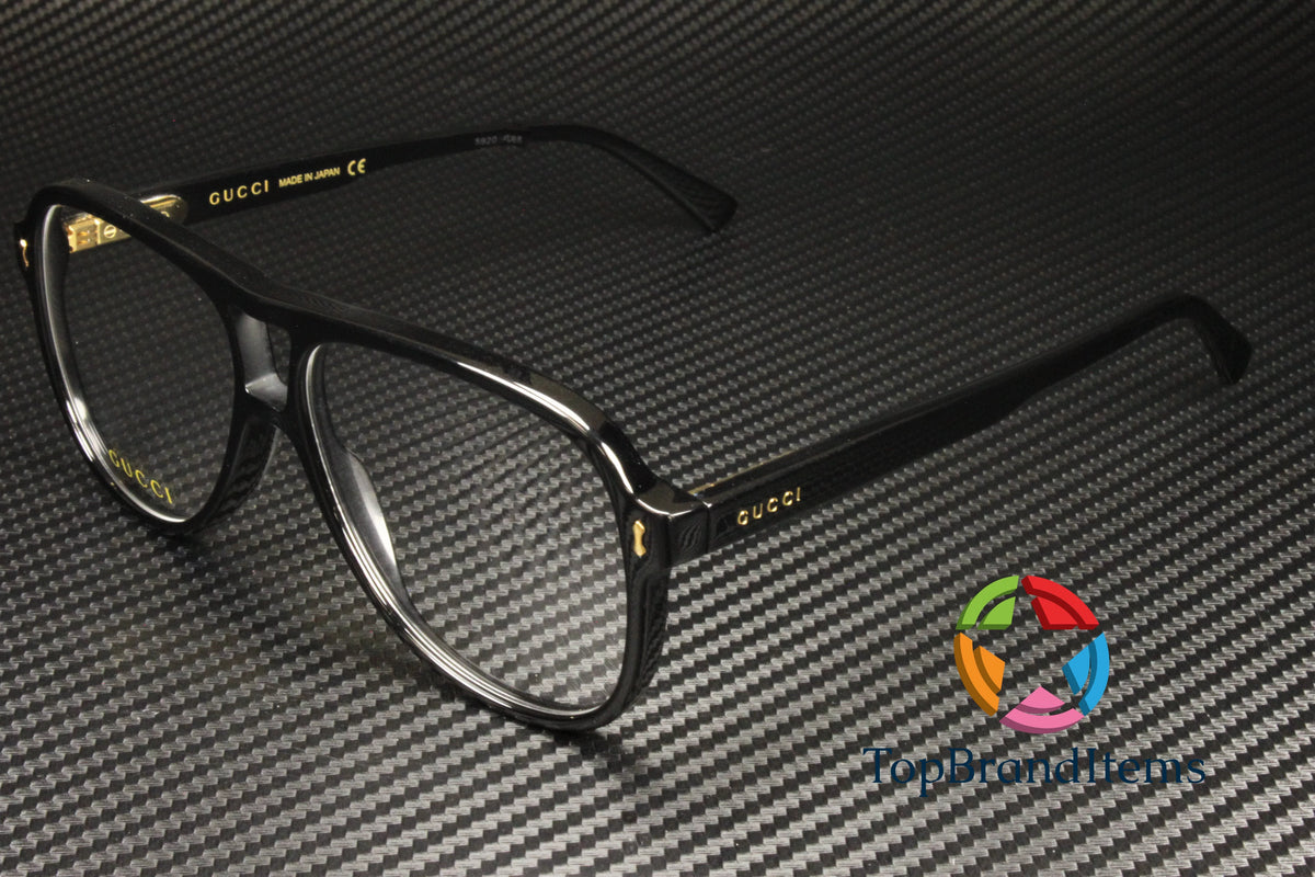 Black 57 mm Men's Eyeglasses M1517