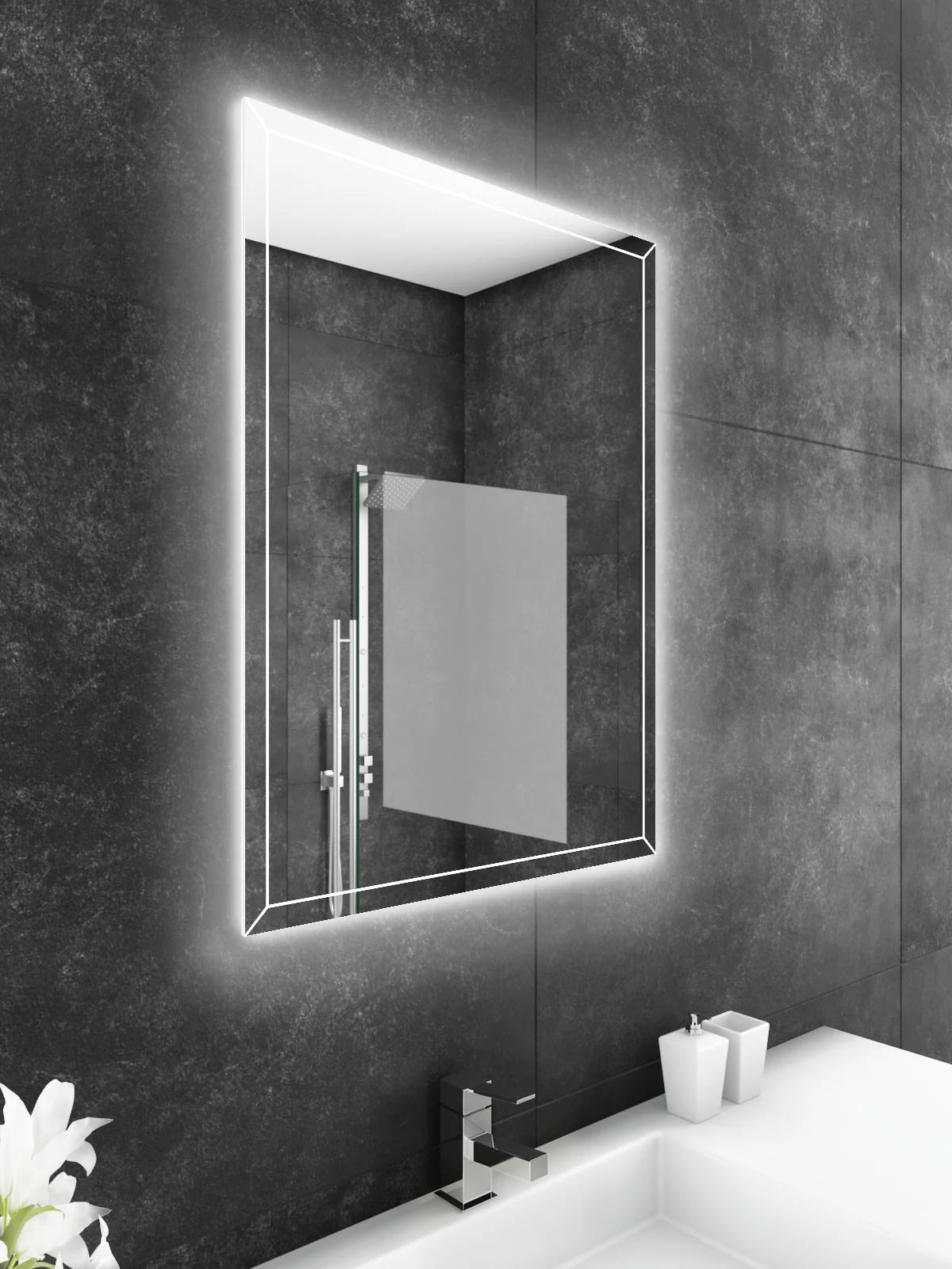 24 x 32 Rectangle Dual Lighted Mirror 6000K I4993