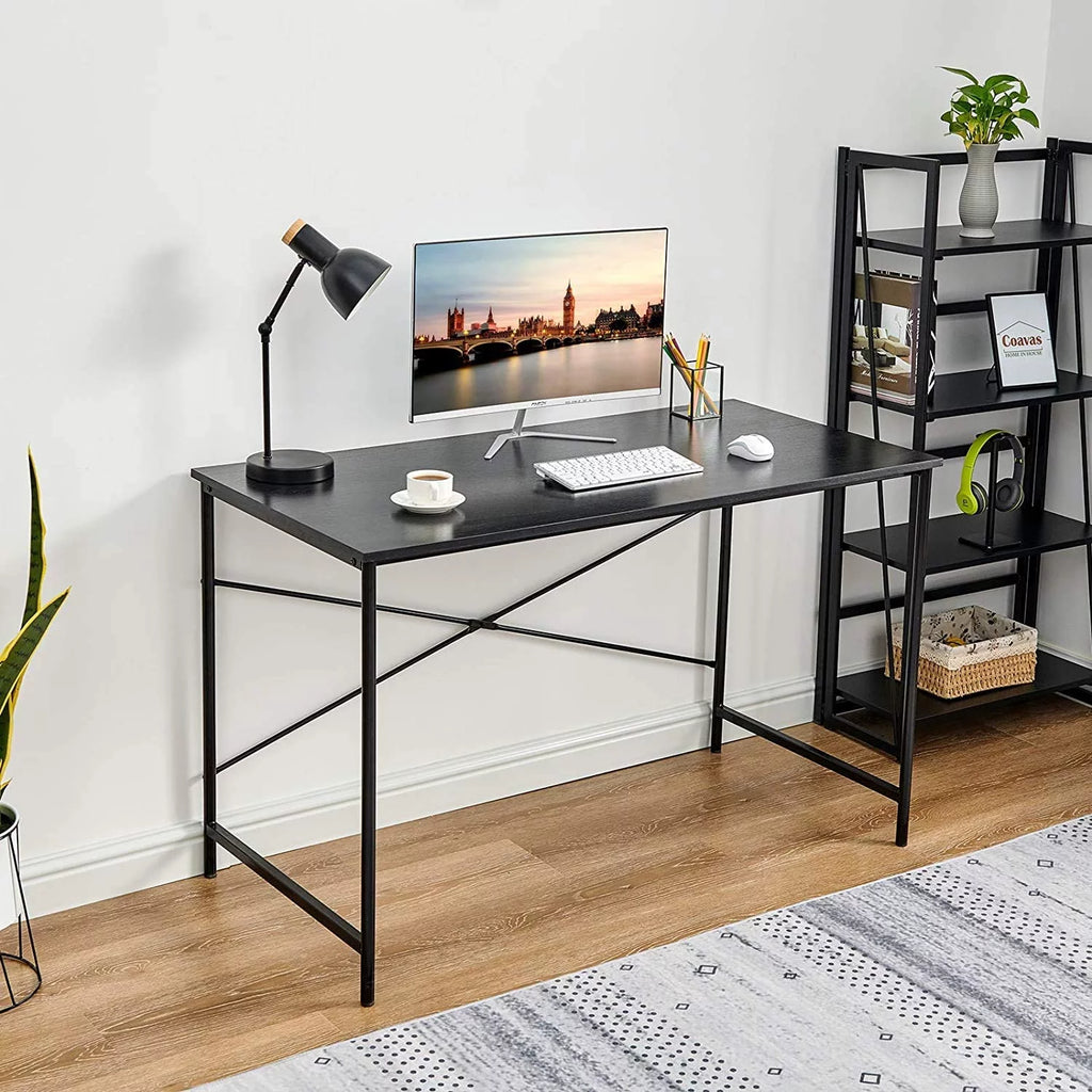47 inch Black Computer Desk Metal Frame Q759931