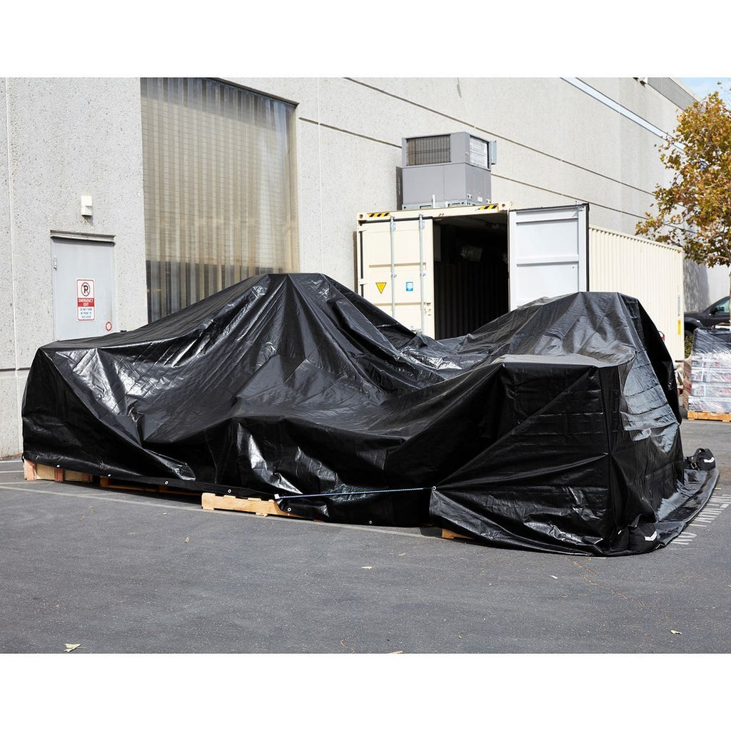 20 ft. x 30 ft. Silver and Black Weather-Resistant Tarp Z72796