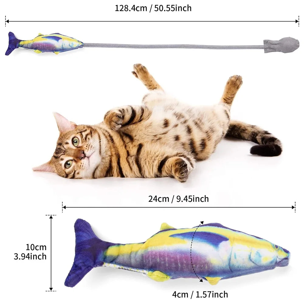 Wiggle Fish Catnip Plush Cat Toy J1810
