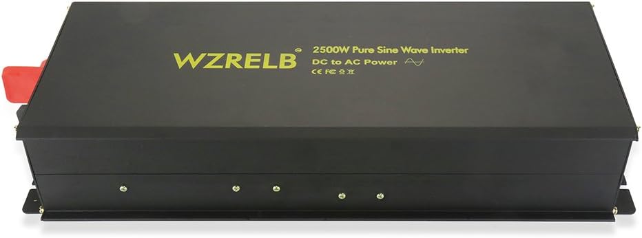 2500W Pure Sine Wave Power Inverter 12V 120V DC AC Converter Y192
