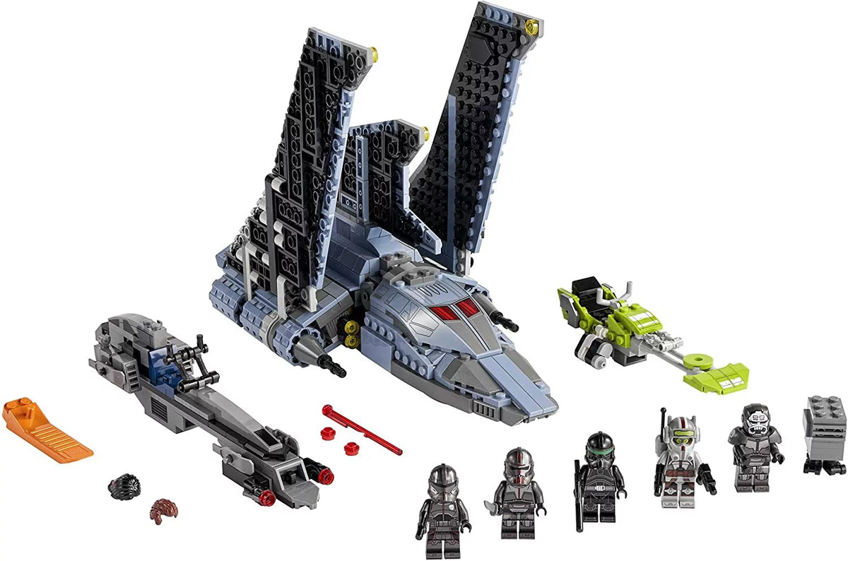 Star Wars Attack Shuttle Building Toy Set with 5 Clones Minifigures C550