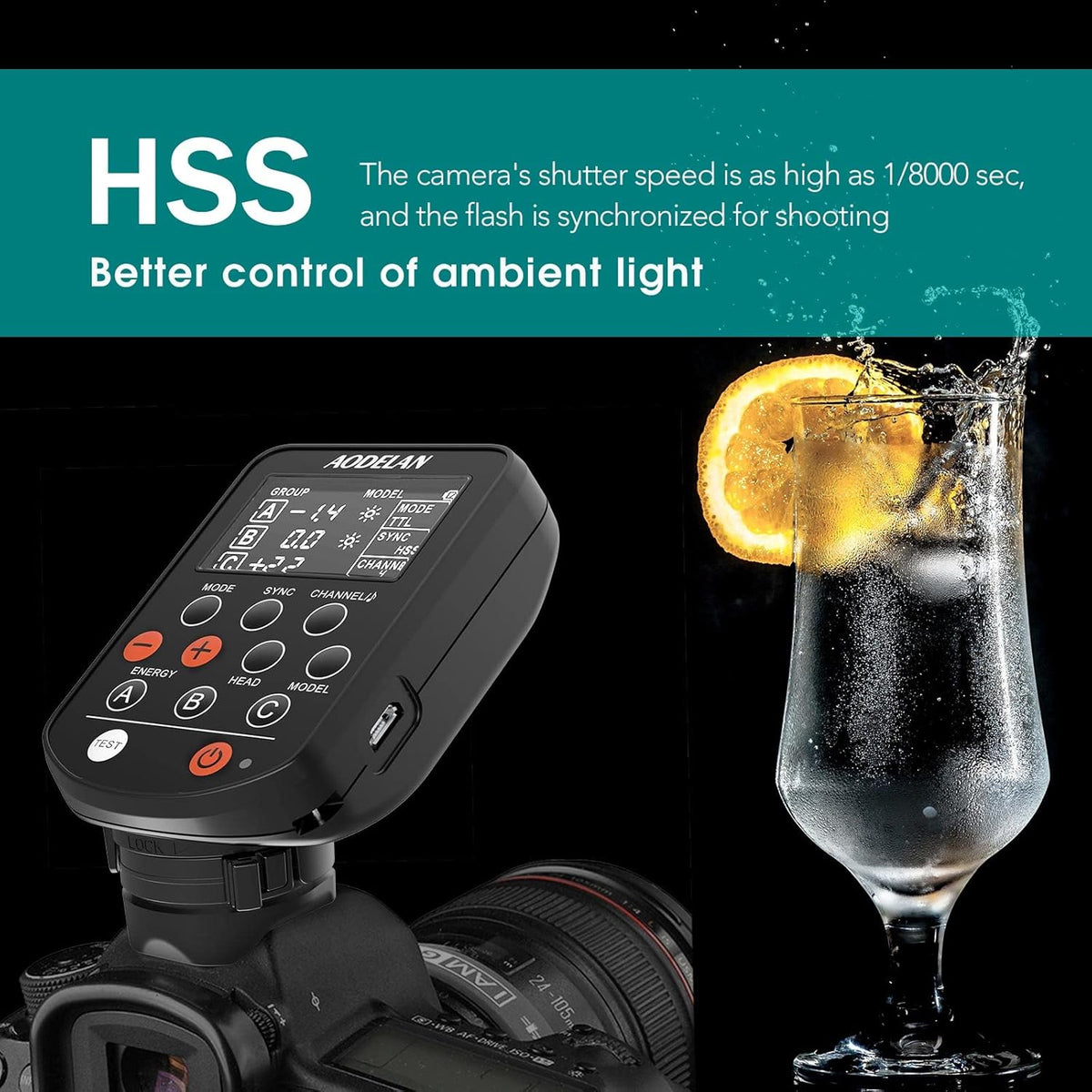TTL Flash Trigger for Olympus Cameras, 1/8000s HSS X777969