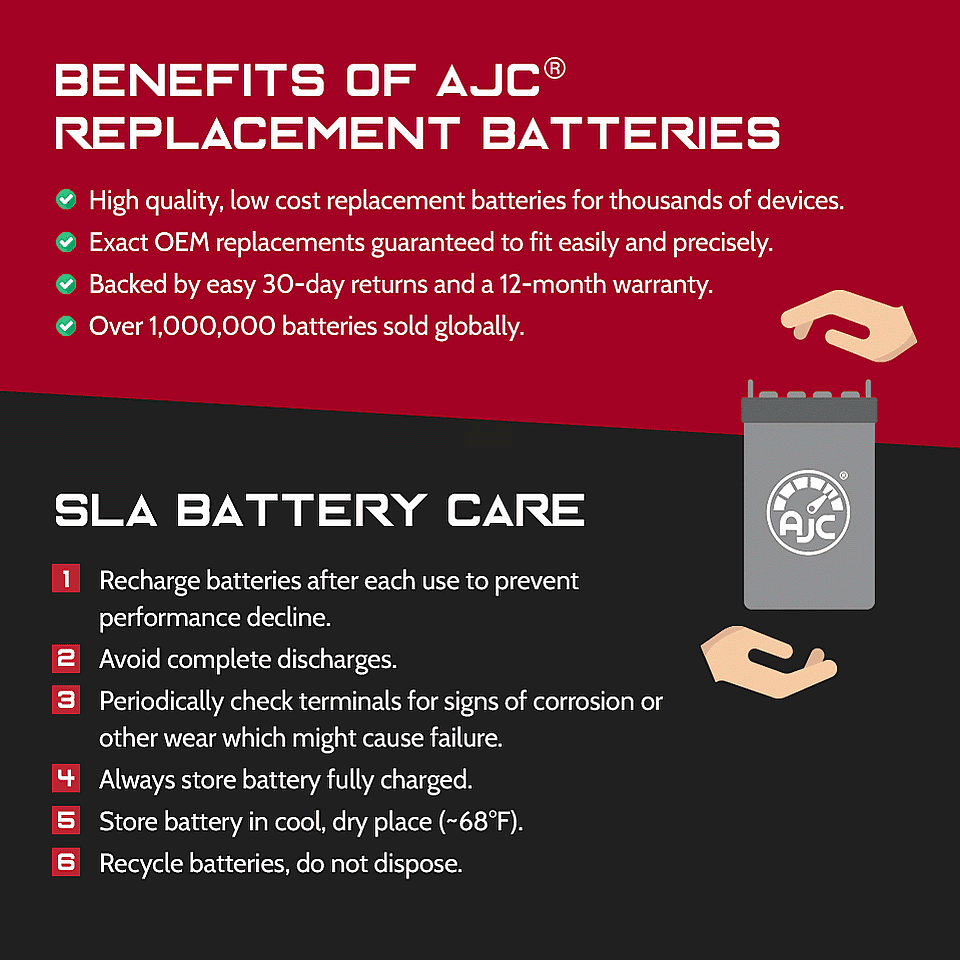 12V 5Ah Sealed Lead Acid Battery H86399