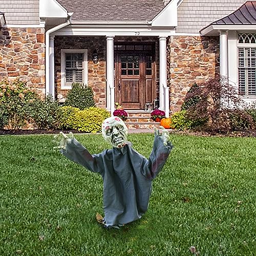 Animated Halloween Decoration 23inch Beige E5134