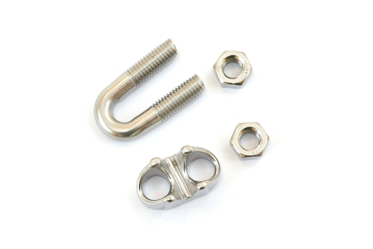 Stainless Steel Wire Rope Cable Clips 1/4 Inches 6mm W2951