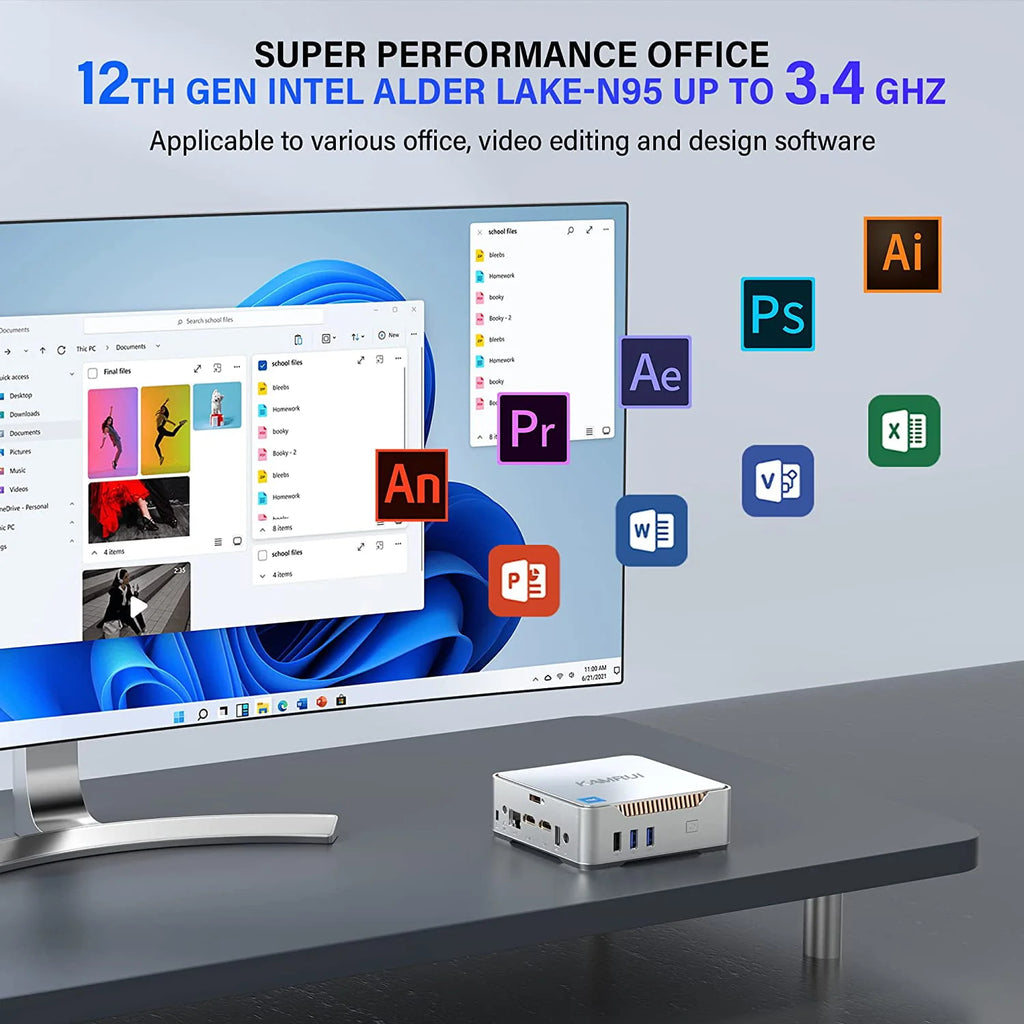 Mini PC 16GB 512GB Windows 11 Pro F363