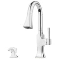 Polished Chrome Pull-Down Kitchen Faucet V3751