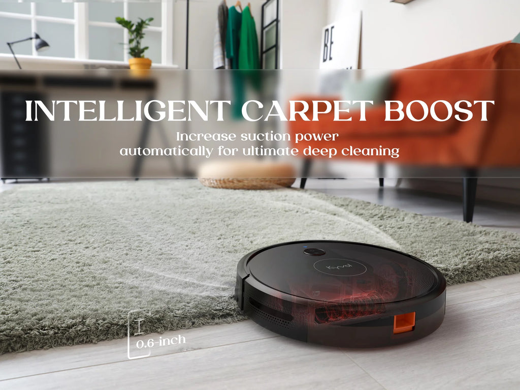 Robot Vacuum Cleaner with Mapping Technology, 2600Pa, 150 mins Runtime, Ultra-Slim T30317