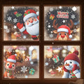 226 PCS White Snowflake Window Clings, 9 Sheets Double-Sided Reusable Decals O9434