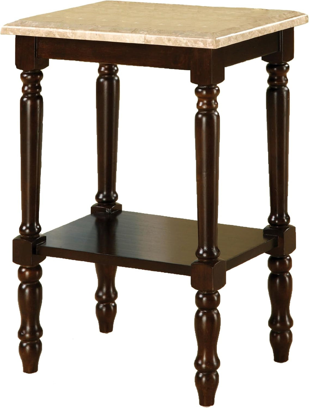 Round Stand with Genuine Marble Top C1083