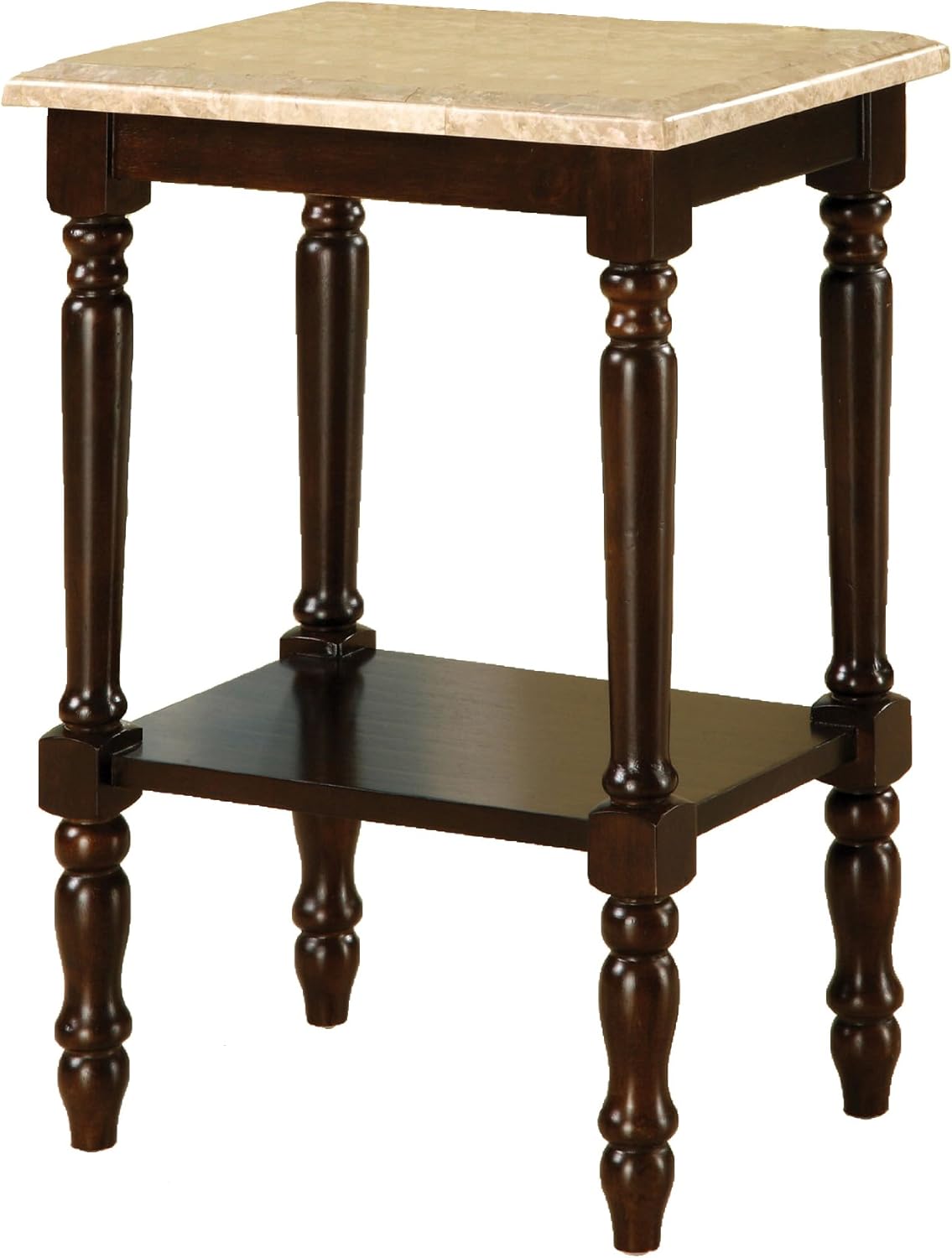 Round Stand with Genuine Marble Top C1083