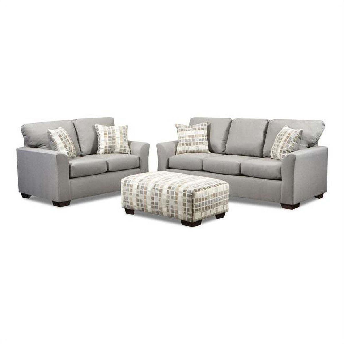 Gray 2 Piece Sofa & Loveseat Set A77020
