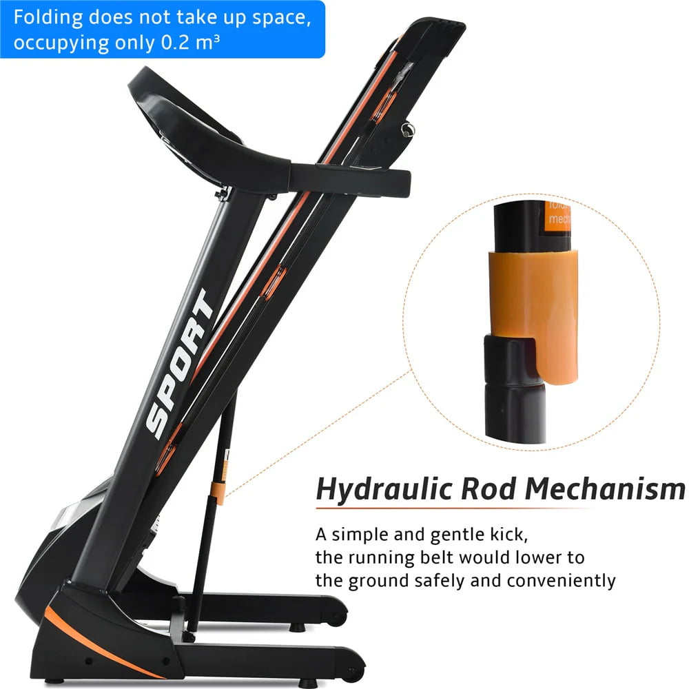 Folding Electric Treadmill with Incline D1042