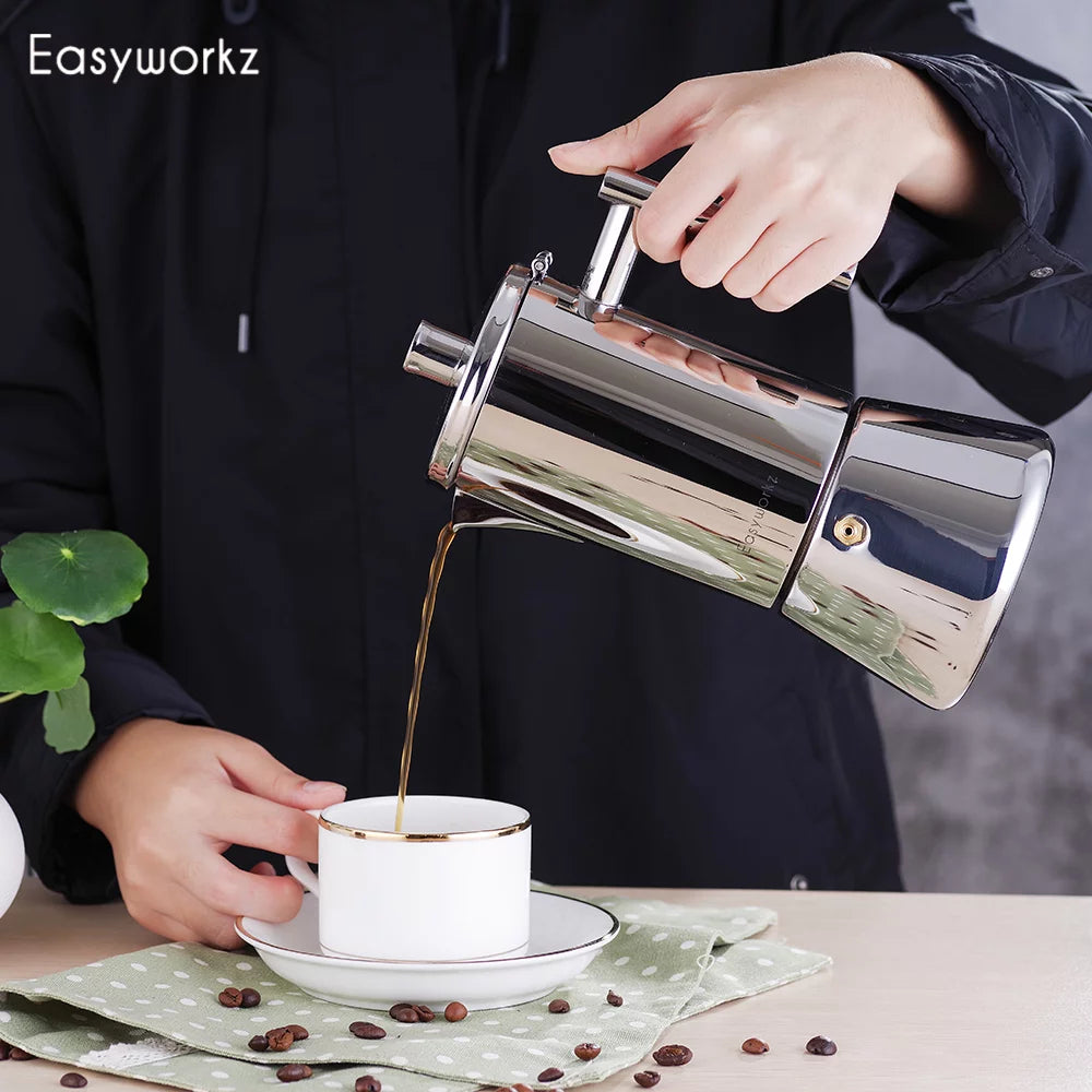 12 Cup Stainless Steel Stovetop Espresso Maker O667445