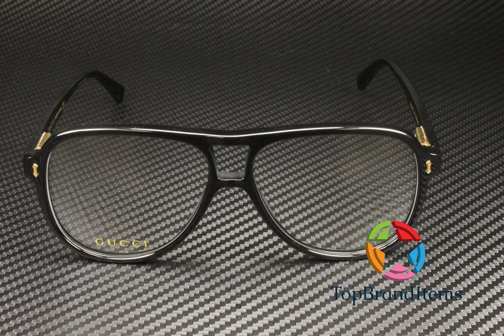 Black 57 mm Men's Eyeglasses M1517