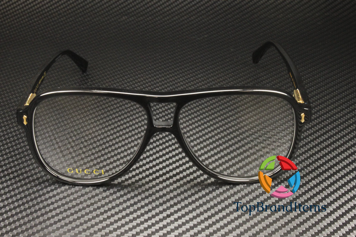 Black 57 mm Men's Eyeglasses M1517
