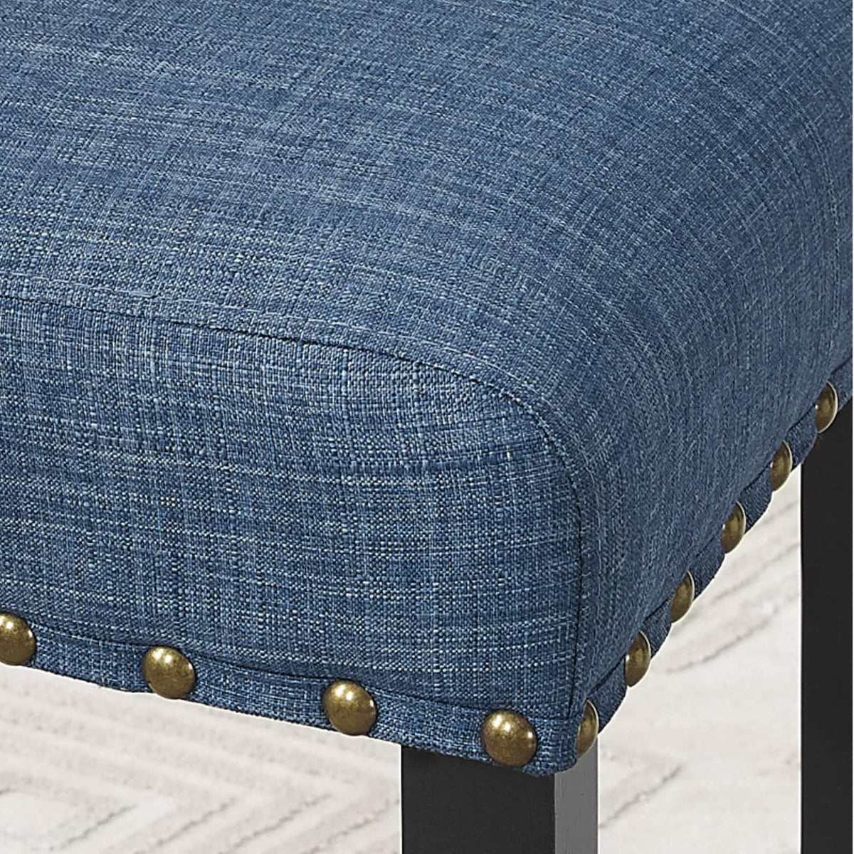 Gray Fabric Solid Rubberwood Counter Height Stool Set of 2 H755496