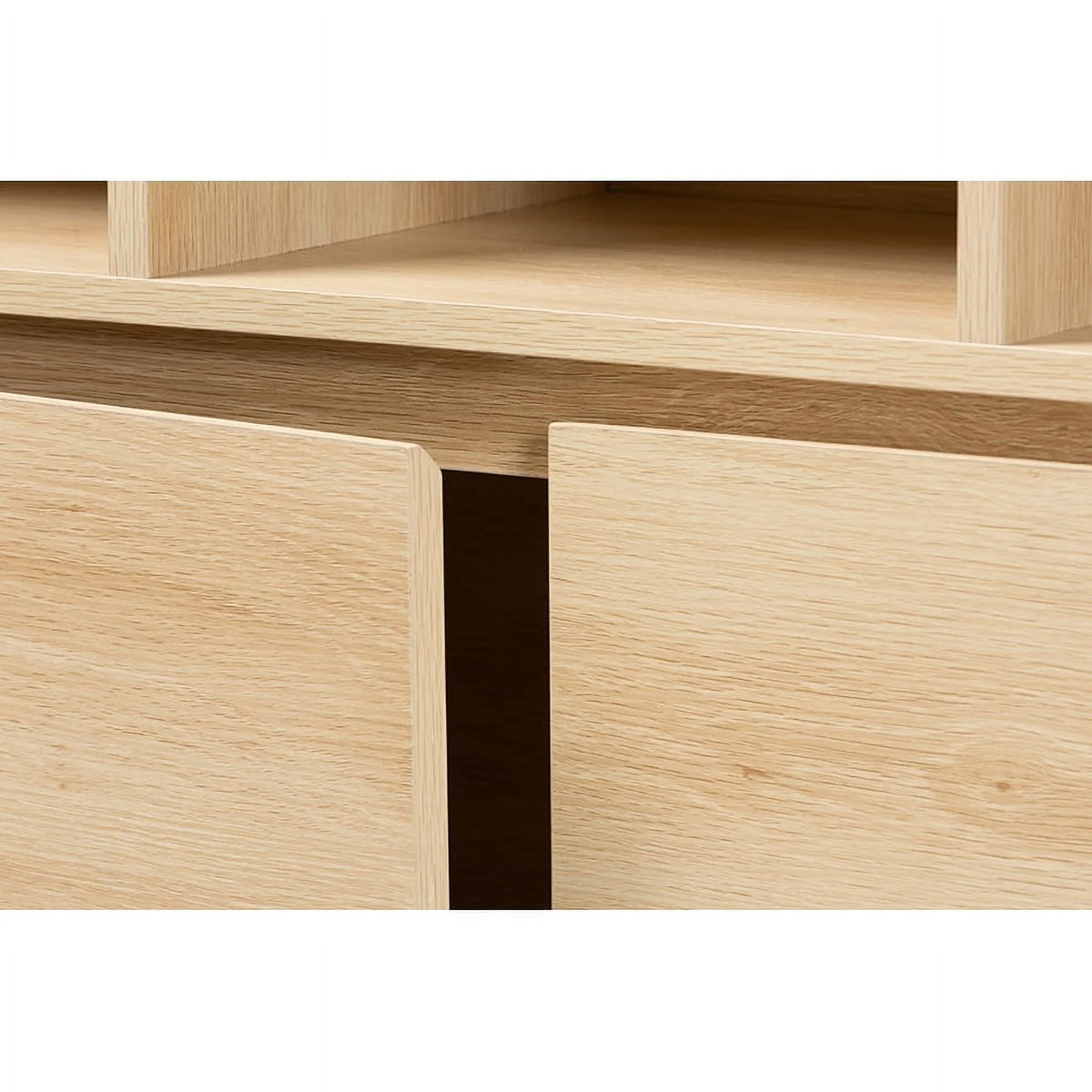Oak Brown Finished Wood Bookshelf Z699